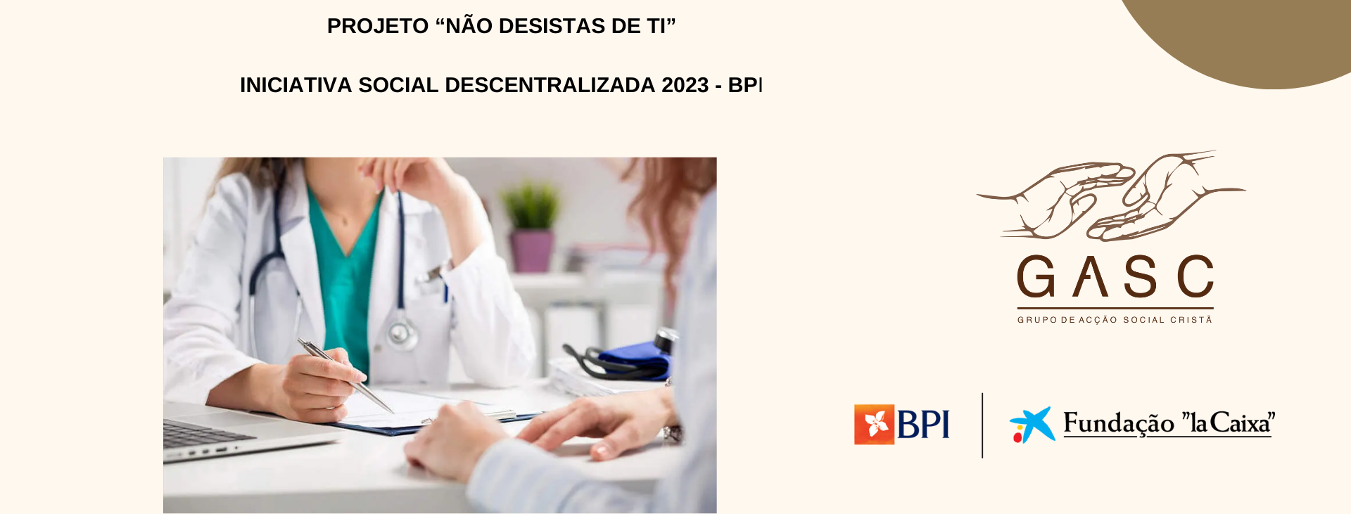 Projeto “NÃO DESISTAS DE TI!” – Iniciativa Social Descentralizada